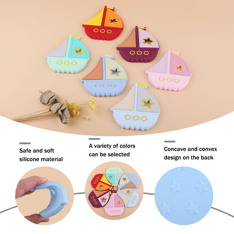 Bebé colorido de silicona vela juguete mordedor bebé Cadena de chupete de silicona AliExpress Venta caliente teether traje