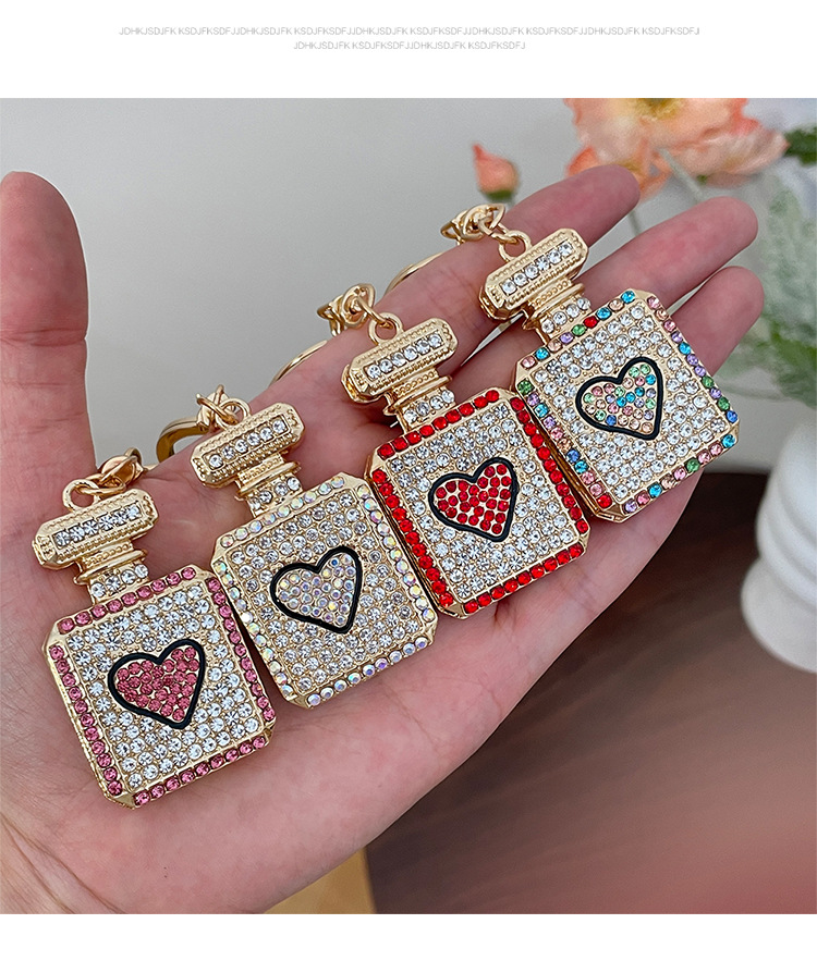New Style Zinc Alloy Heart Shape Women's Bag Pendant Keychain display picture 7