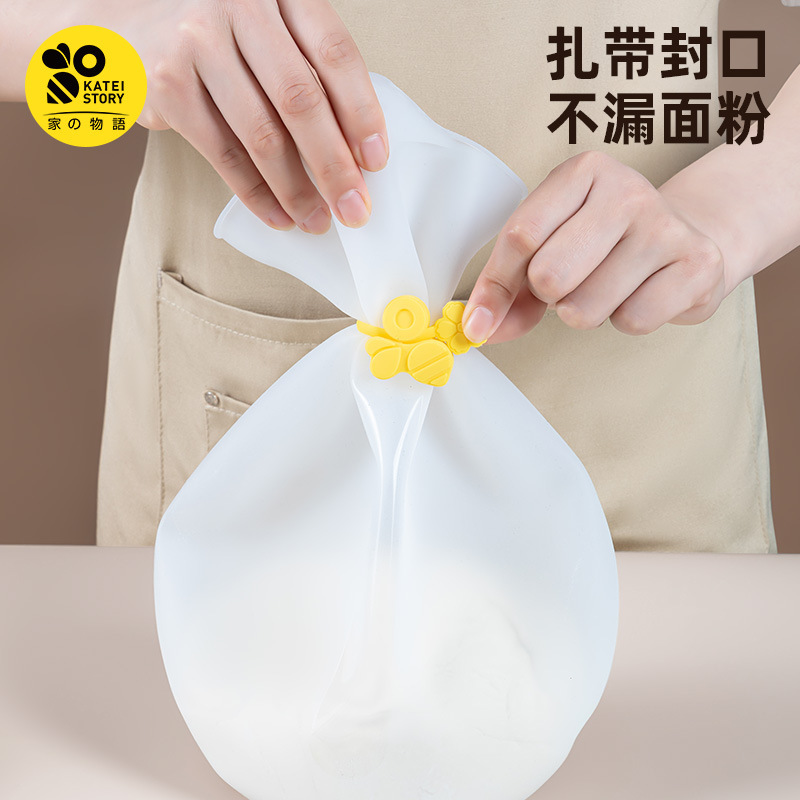 Silicone Non-Stick Dough Rolling Bag for Home Use, Thickened Kneading Mat for Making Dough