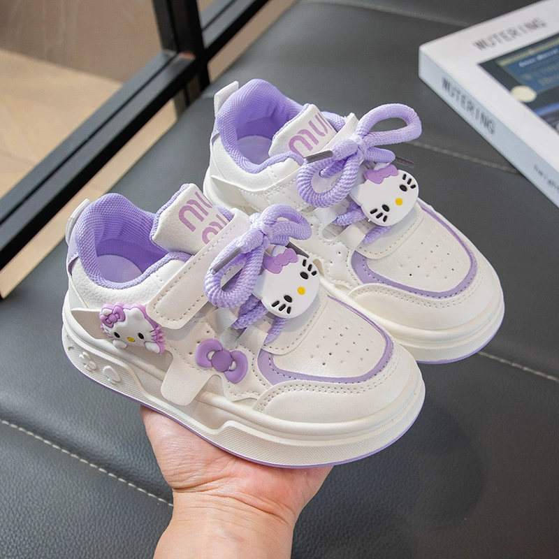 Children's fashionable sneakers, non-slip white shoes with velcro for leisure, footwear, autumn, city style, soft sole