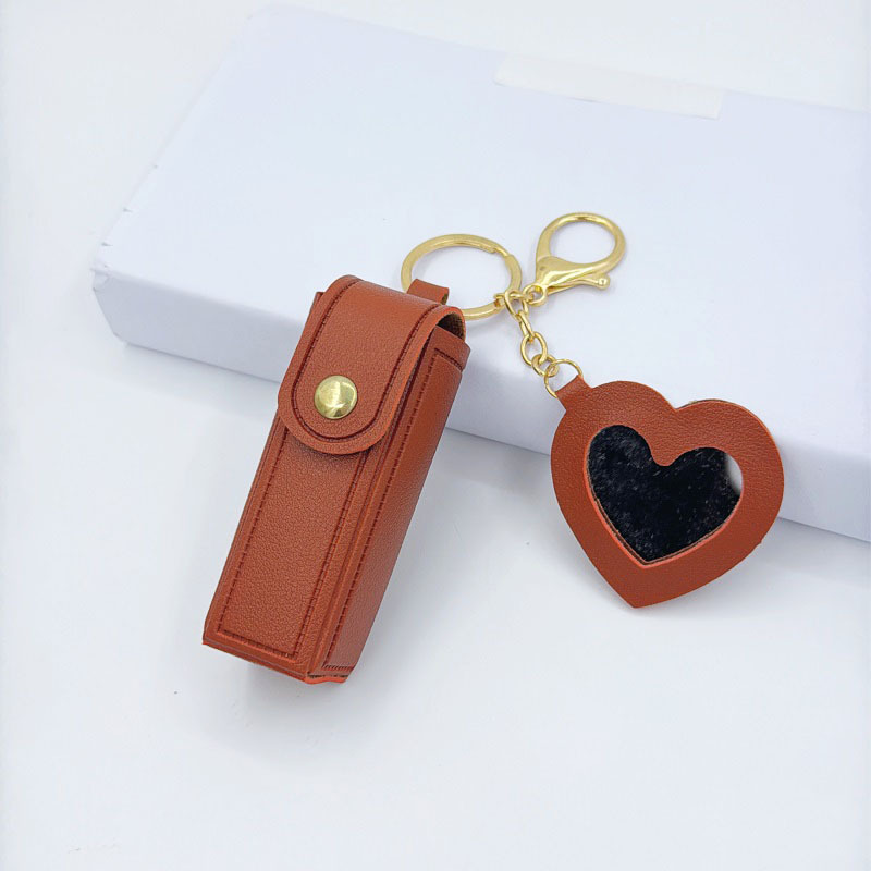 Bolsa de lápiz labial portátil llavero bolso de maquillaje portátil bolso de regalo bolso de cambio bolso de almacenamiento mini lápiz labial colgante