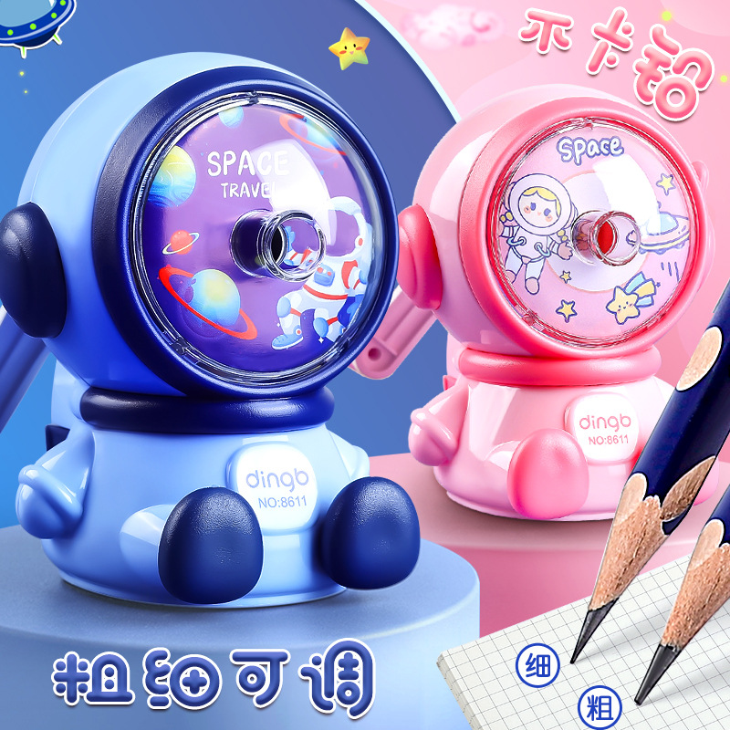 Dingbang sacapuntas multifunción sacapuntas de lápiz manual de estudiante de escuela primaria sacapuntas de lápiz automático sacapuntas de lápiz de color plomo sacapuntas de lápiz de mano