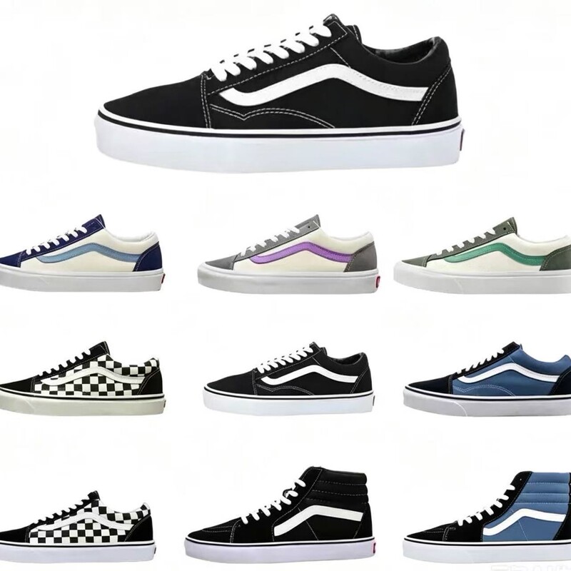 Vans Classic Canvas Shoes for Men and Women, Black and White Soda Style, Versatile Street Style, Retro Casual Low-Top Sneakers Vans Classic Canvas Shoes for Men and Women, Black and White Soda Style, Versatile Street Style, Retro Casual Low-Top Sneakers