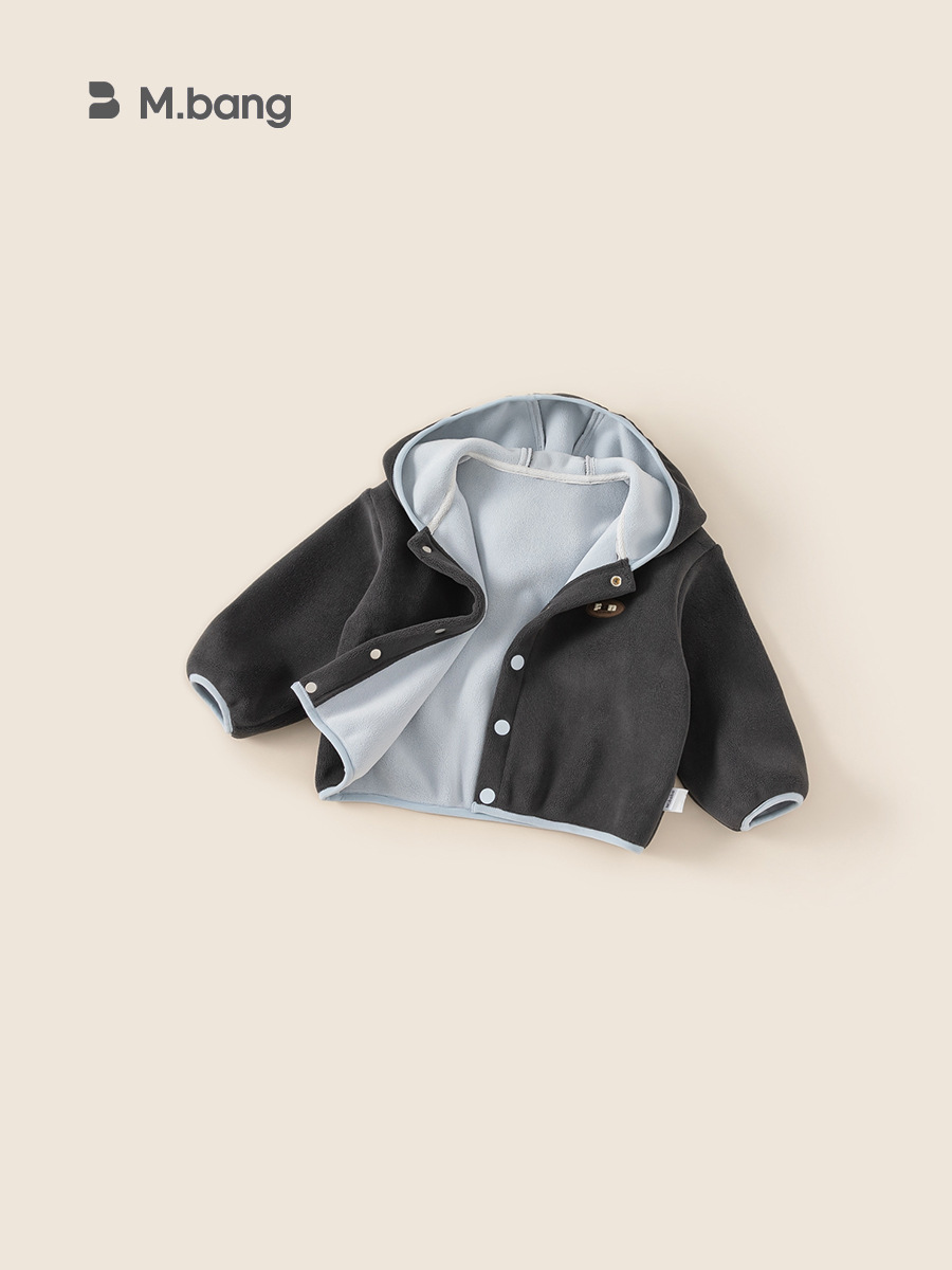 Youbao ropa para niños chaqueta con capucha para niños 2025 otoño e invierno nuevo estilo más terciopelo engrosamiento ropa de otoño para niños abrigo otoño