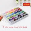 36 color lock core strip line sewing thread