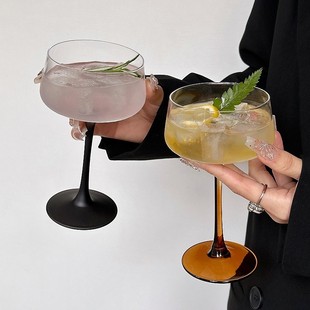 Ins Frosted Juice Cup Women's Drunken Special Cup Kimura Goblet Crystal Tower Cup Cocktail Cup Martini Cup