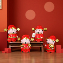 2026招财吉祥物财神爷摆件家居客厅办公室喜庆装饰品新年礼物批发