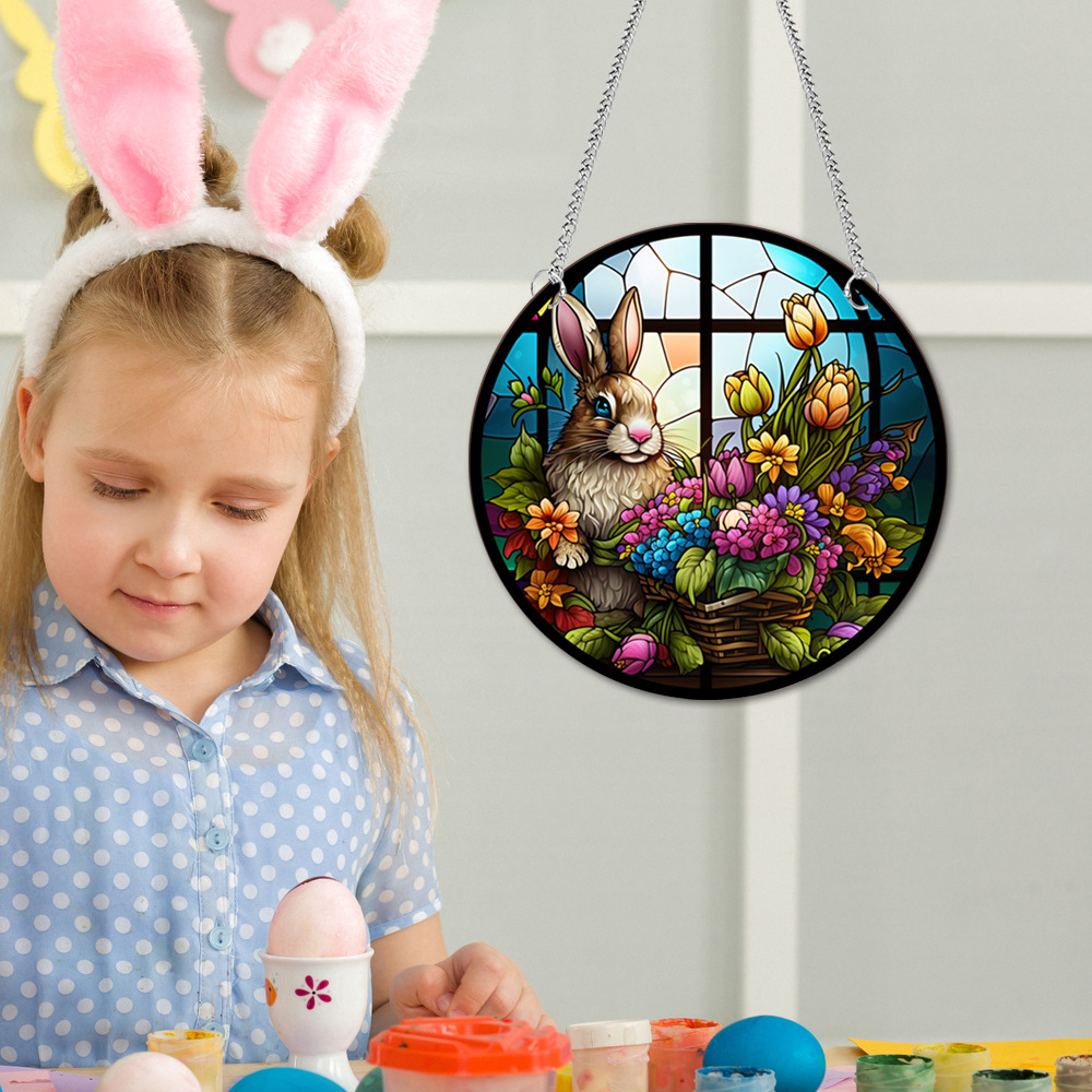 95g Weight pendant Home Textiles & Decor Type Acrylic Material Easter Festival Rabbit Pattern Casual, Elegant, Classical Style Easter Casual Elegant Classical Rabbit Arylic Party Supplies Decorations 37
