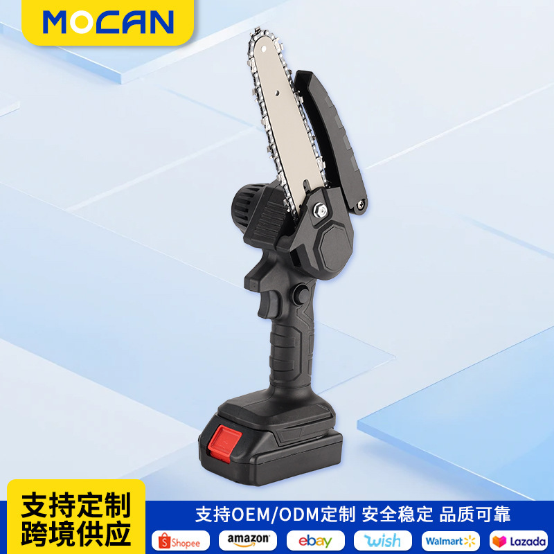 工場カスタマイズされた多機能 6inch 電気チェーンソーミニ庭木工剪定鋸外国貿易家庭用ワイヤレスリチウム電動のこぎり|undefined