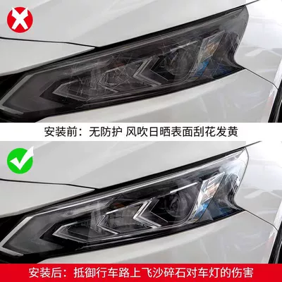 high-transparency headlight film for front – Car headlight protective film