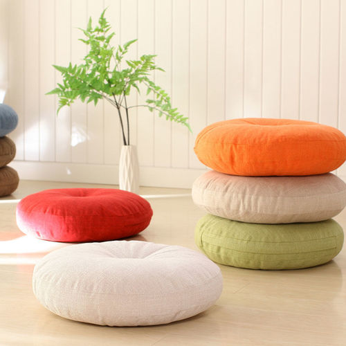 Linen futon cushion floor household Japanese style removable thickened large tatami mat round lazy cushion