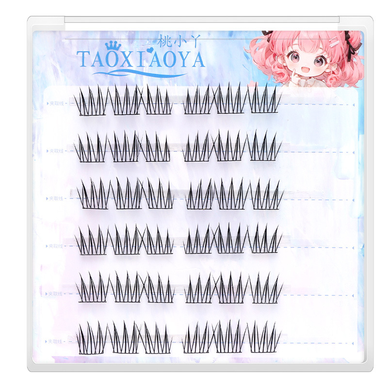 왼쪽 및 오른쪽 손용 소형 6열(접착제 없음)