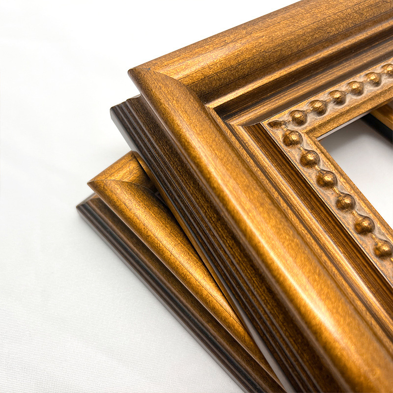 Factory Direct Sales of Solid Wood Lines with Gold Foil, American-Style Picture Frames, Decorative Painting Frames, Wooden Strips, Minimum Order of One Piece, Photo Frames Factory Direct Sales of Solid Wood Lines with Gold Foil, American-Style Picture Frames, Decorative Painting Frames, Wooden Strips, Minimum Order of One Piece, Photo Frames