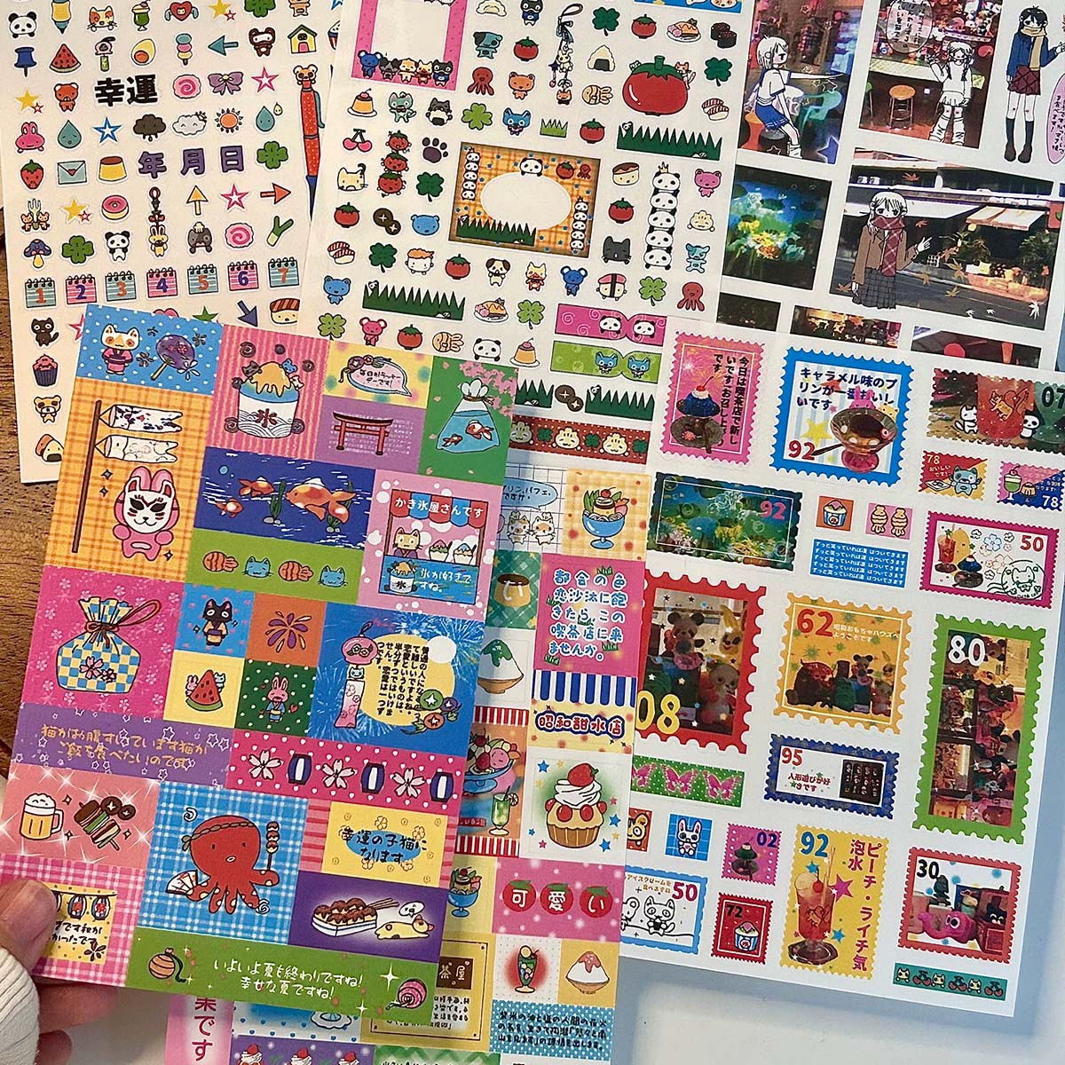 Wow Kawaka древние ранние наклейки милые непобедимые ретро штампы наклейки Showa ручной счет материал декоративный коллаж оптом