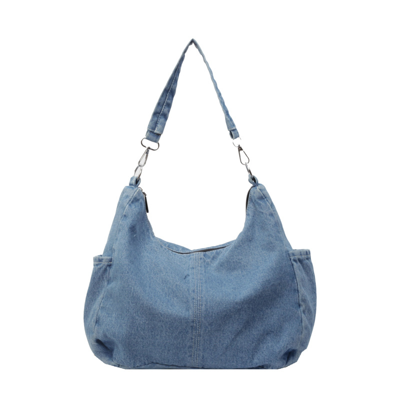 Bolso de mezclilla casual de gran capacidad para mujer 2024 nuevo bolso de mensajero de todo fósforo de moda bolso de hombro de viaje de moda