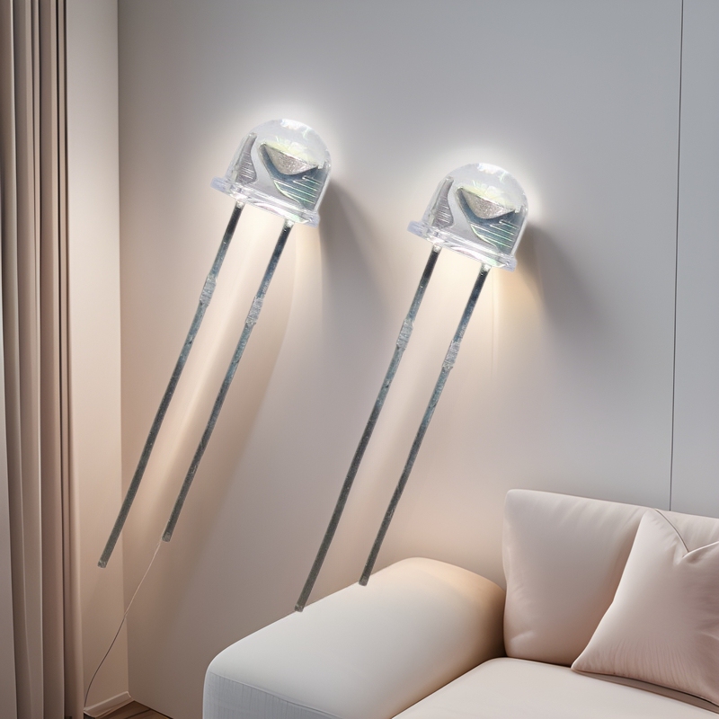 F5 Straw Hat Lamp Beads Direct Plug-In Light-Emitting Diode Red Light Yellow Light Blue Light Green Light White Light Purple Light Pink Led Lamp Beads