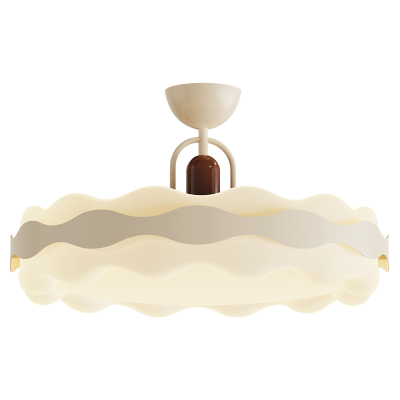 Luz de techo del dormitorio crema de viento minimalista lámpara de protección de ojos moderna y simple dormitorio principal lámpara de comedor 461Y