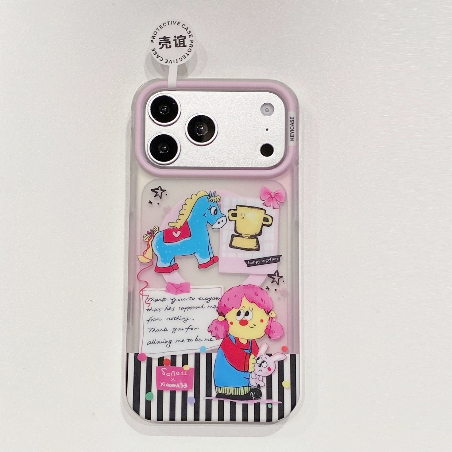 Funda para teléfono con diseño de gato KT, tacto de piel, compatible con Apple 17 Pro Max, iPhone 16, modelo popular, magnética 15P, estilo coreano 14/13