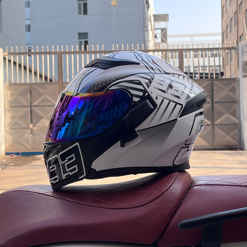 JIEKAI 3C certificado casco de motocicleta para hombres y mujeres casco completo de motocicleta casco de exposición Bluetooth casco de coche eléctrico