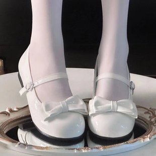 Single Shoes Cute Round Head Bow Lolita Original 2024 Spring and Autumn New Explosions lo Joker Lolita Women