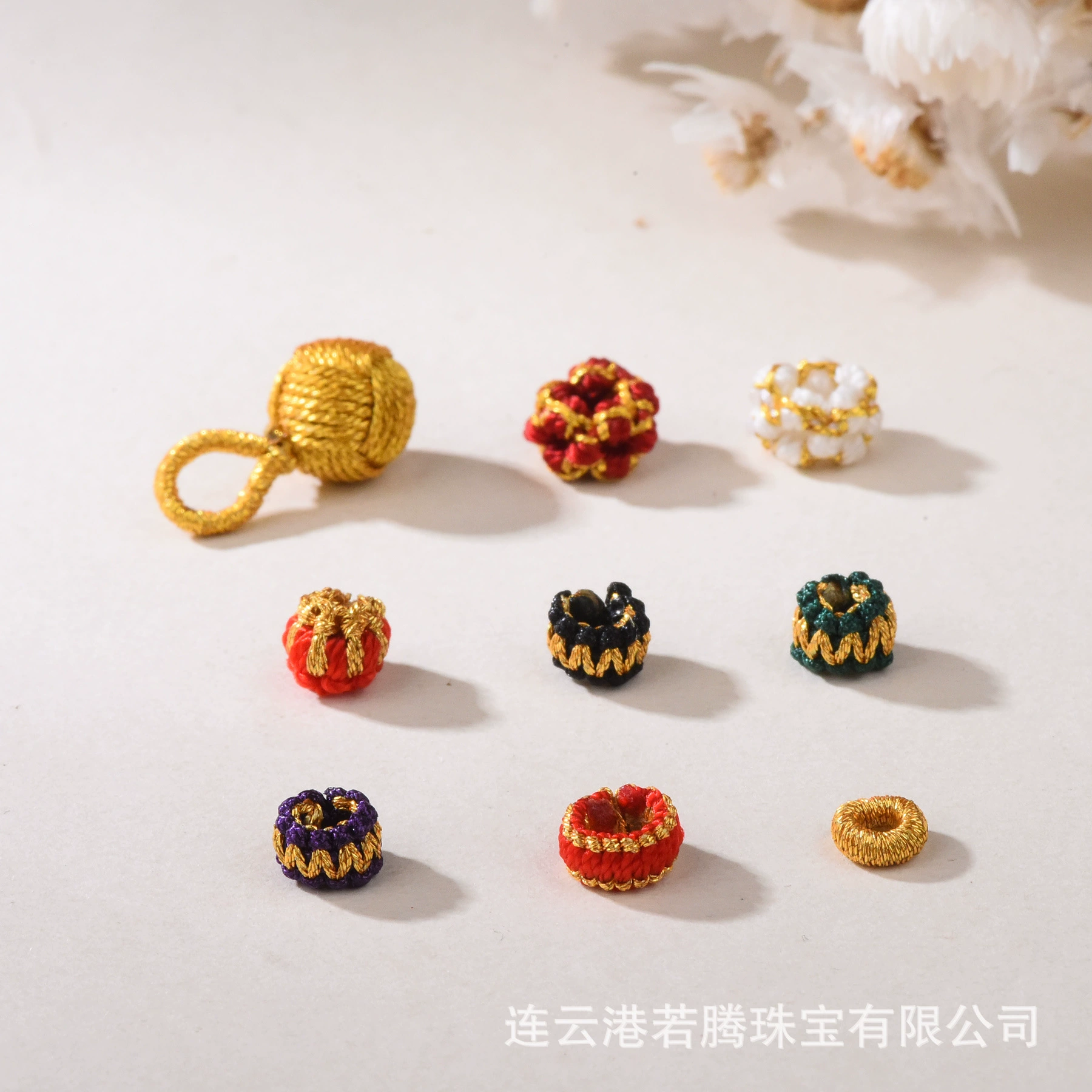 Золотая гортензия Праздник лодок-драконов Браслет Аксессуары с шариками