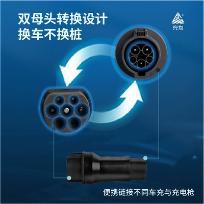 and Tesla AC charging guns, EV şarj adapterləri