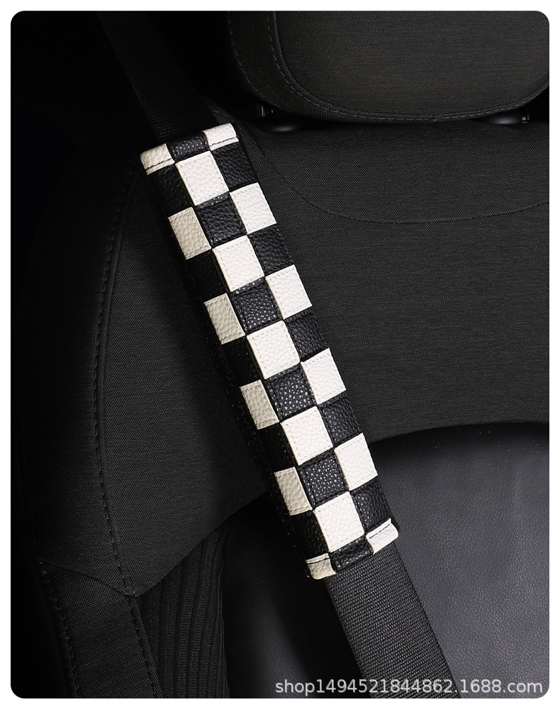 Suitable for Bmw Mini Seat Belt Shoulder Cover Mini Cooper Protective Cover Interior Union Jack Supplies Modification