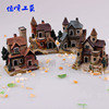 Modern resin, house, accessory, flowerpot with accessories, sand set, micro landscape