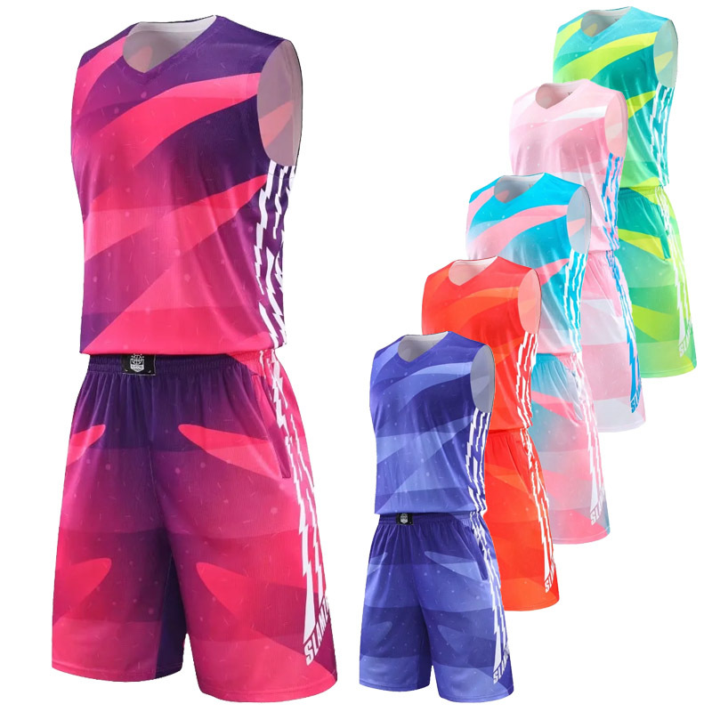 Basketball uniform suit men's and women's children's jersey printing word group purchase college students sports vest competition team training team uniform