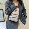 Trend chest bag, fashionable nylon capacious shoulder bag for leisure, Korean style