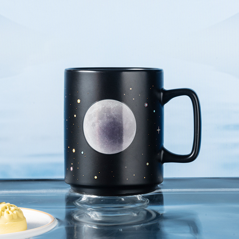 Festival del Medio Otoño Luna Ronda Taza de color de regalo corporativo de cerámica taza de temperatura taza de cambio de color taza de regalo de mano