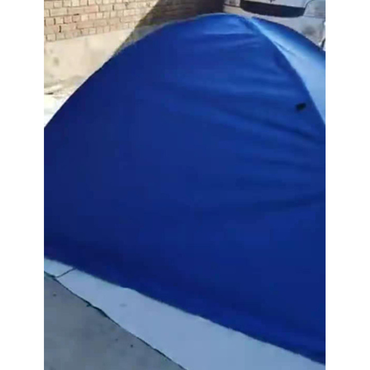 Flame Blue Individual Tent Fire Emergency Rescue Double Tent Single Camping Outdoor Aluminum Alloy Double Tent