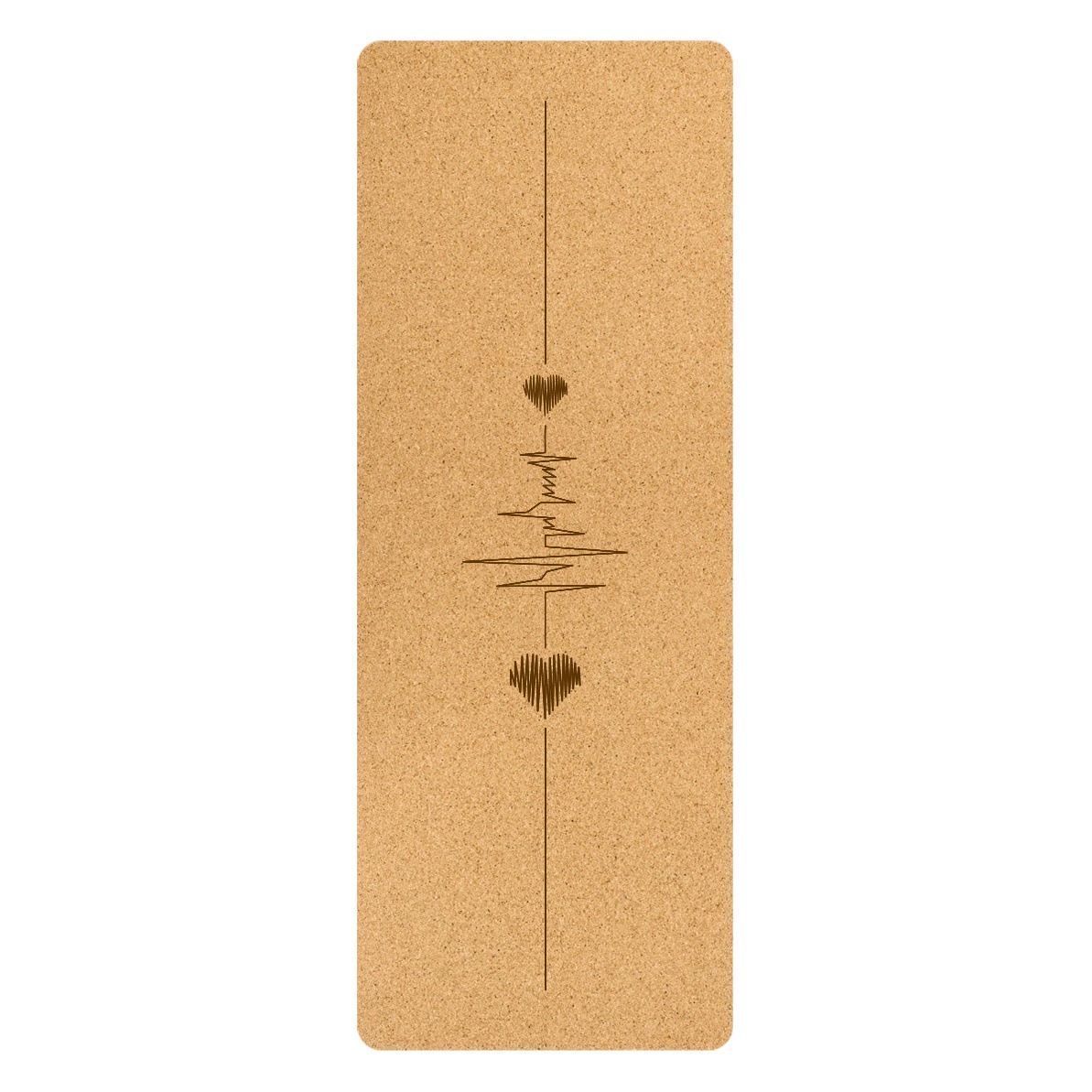 Фабрика прямой пробковый коврик для йоги TPE расширен 68 см, нескользящее экспортное качество может быть вырезано-шаблон логотипа