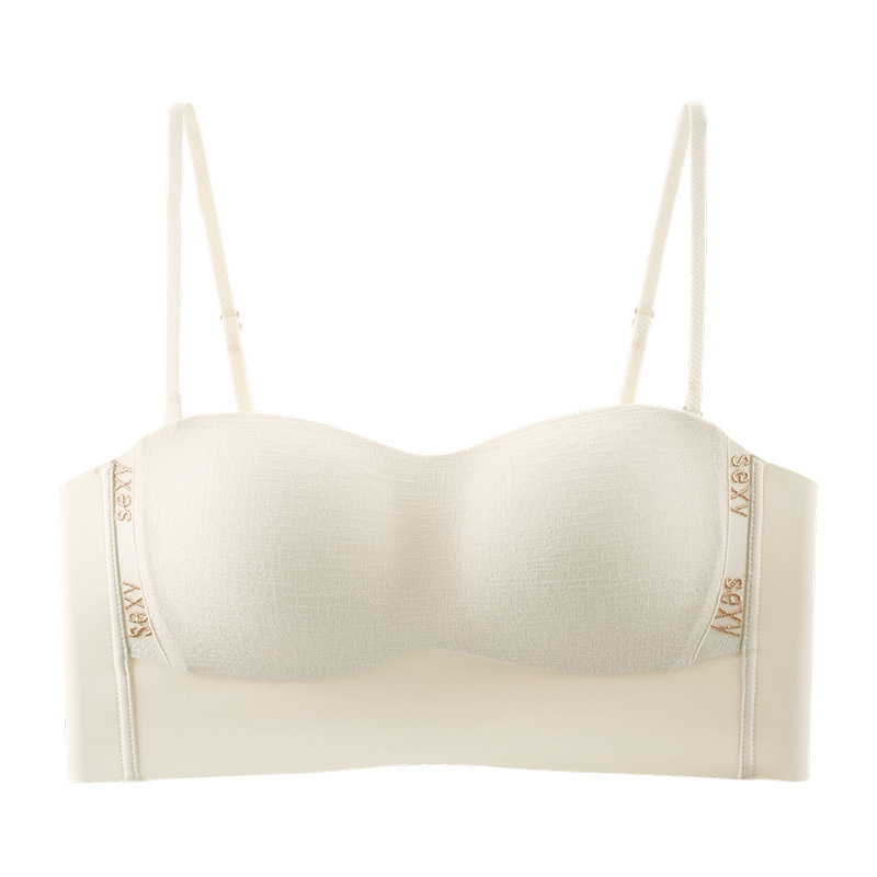 6046 Sexy ligeramente borracho top de tubo de honda anti-luz y sin costuras ropa interior integrada sujetador de pecho fino