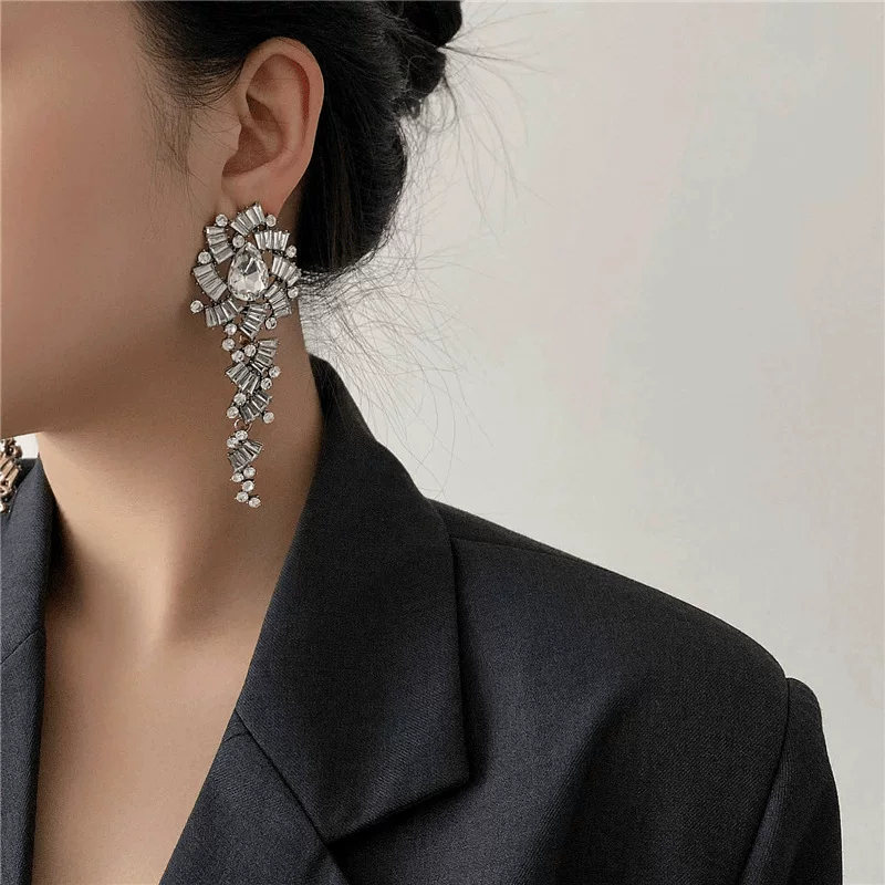 Сет earrings с кисточками в стиле античности, модный универсальный ноготь sequins, французский стиль, стиль легкой роскоши