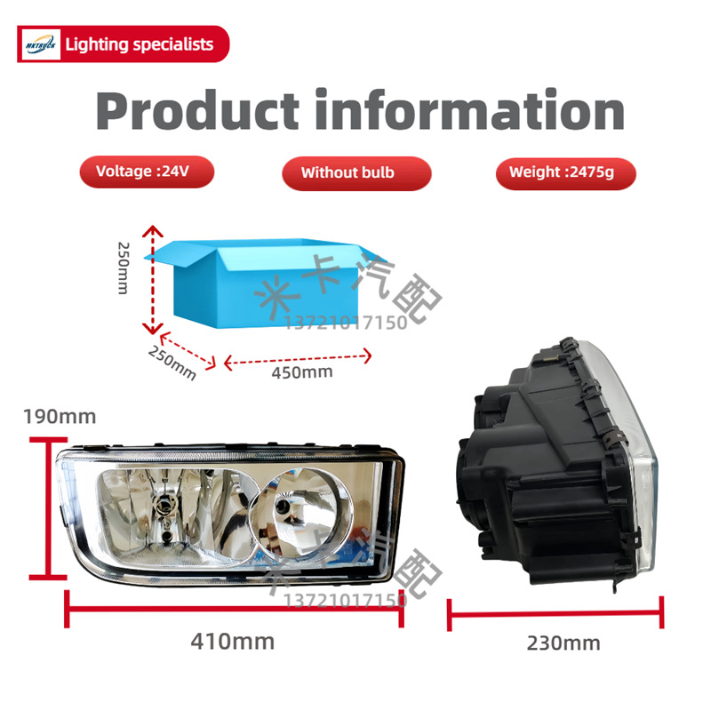 AXOR 1840 1841 Accesorios de luces para camiones Mercedes-Benz 9418204261 9418204161