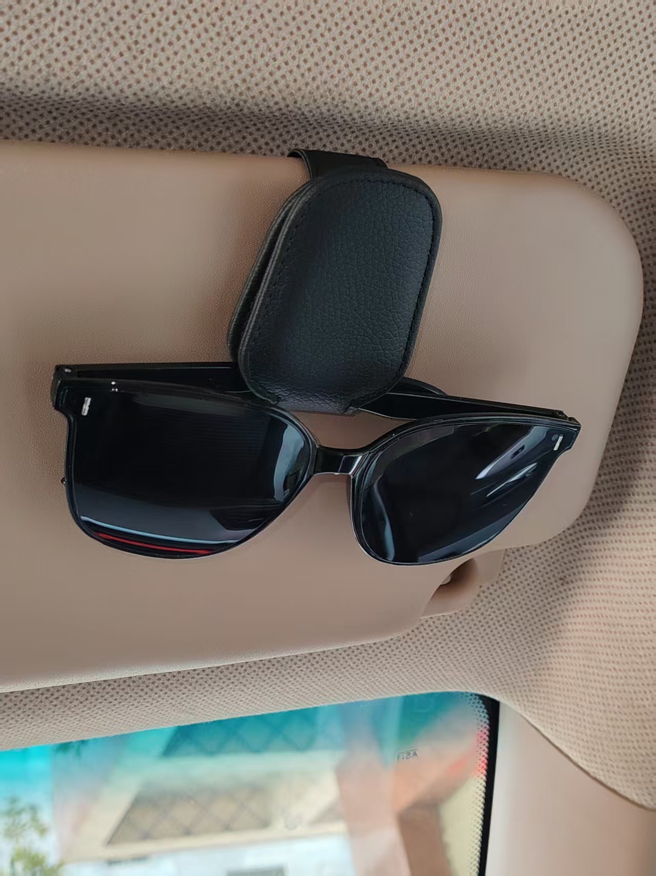 Car-Mounted Glasses Clip, Sunglasses, Car Sun Visor, Magnetic Ticket Holder, New Product, Cross-Border, Multi-Functional