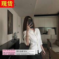 Xzichic100 リネンミッドスリーブシャツ女性のための 2025 夏の新しいナチュラルプリーツシャツウエストトップ