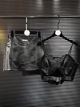 法式复古轻奢夹克网纱拼接设计感套装女2025秋季新款套装短裙