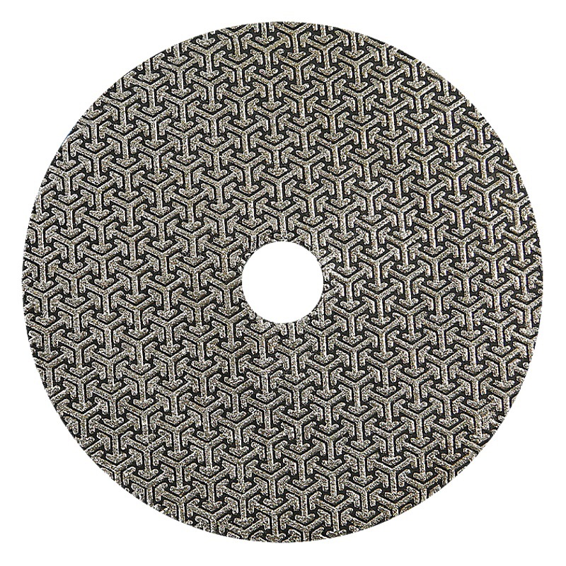 Pieza de galvanoplastia de diamante pieza de molienda redonda azulejo de piedra Placa de roca corte de vidrio Borde de molienda Diente de astillado Burr pulido