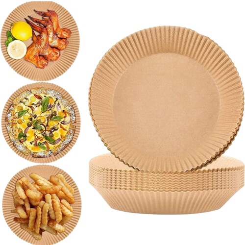 Non-stick easy-to-remove bone plate glutinous rice paper repeat burger grease barrier birthday paper plate air fryer special paper wholesale