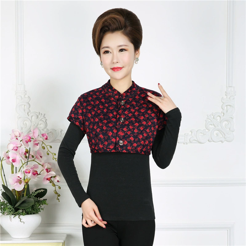 Женская осенне-зимняя одежда среднего и пожилого возраста, теплая подплечник, материнская верблюжья шерсть, защита от холода, шейный позвонок, маленький жилет, утолщенный жилет