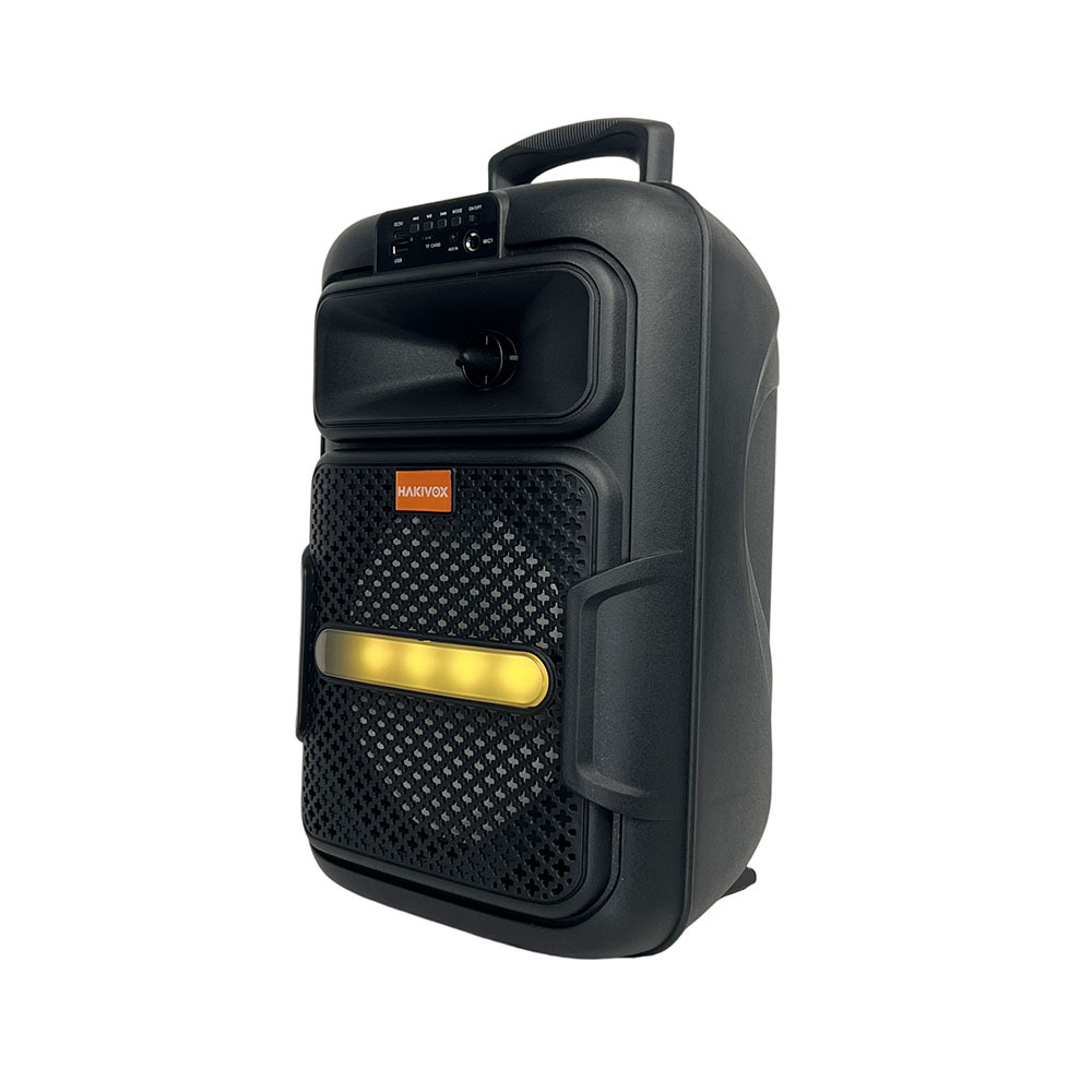 Gran fabricante de altavoces de fiesta de 8 pulgadas 8W pequeña fiesta con Bluetooth LED de doble trigo RTS en stock