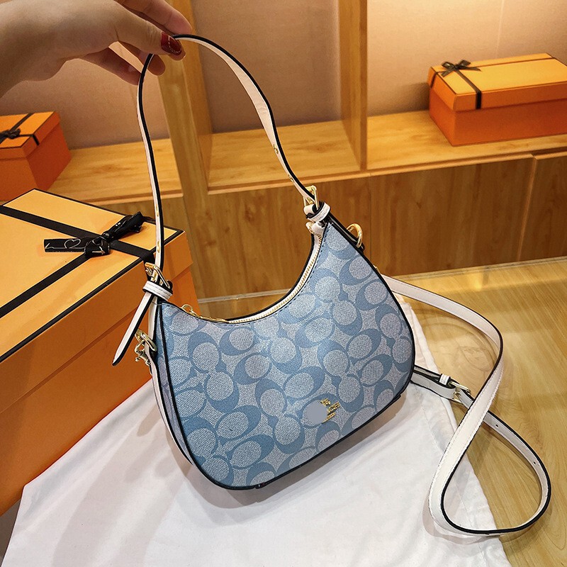 Bags2025 New Retro Fashion Shoulder Handbag Trendy Versatile Crossbody Bag Letter Print Underarm Bag for Women