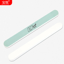 双面海绵磨指甲抛光条砂条美甲打蜡超亮护理工具绿白两面增亮神器