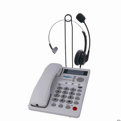 贝恩BN-290商务耳机电话机话务员电话机话务盒呼叫中心专用电话机