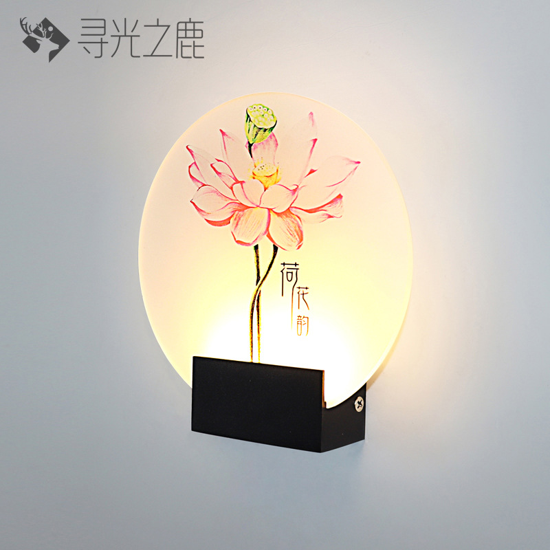 XGZL B0269-20CM 라운드 블랙 로터스