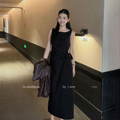 LS 法式优雅浪漫波点连衣裙 广州十三行2025早秋新品女装61139#