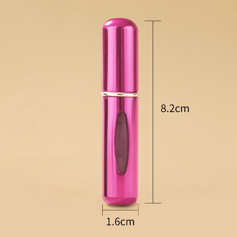 5ml de llenado inferior perfume sub-botella presionando botella de spray portátil de viaje sub-botella de líquido sub-contenedor botella cosmética