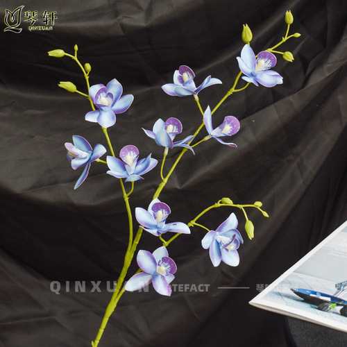 High-end artificial flowers, orchids, wedding decoration, bridal bouquet, home living room decor, fake flowers, magnolia, Phalaenopsis, artificial flowers